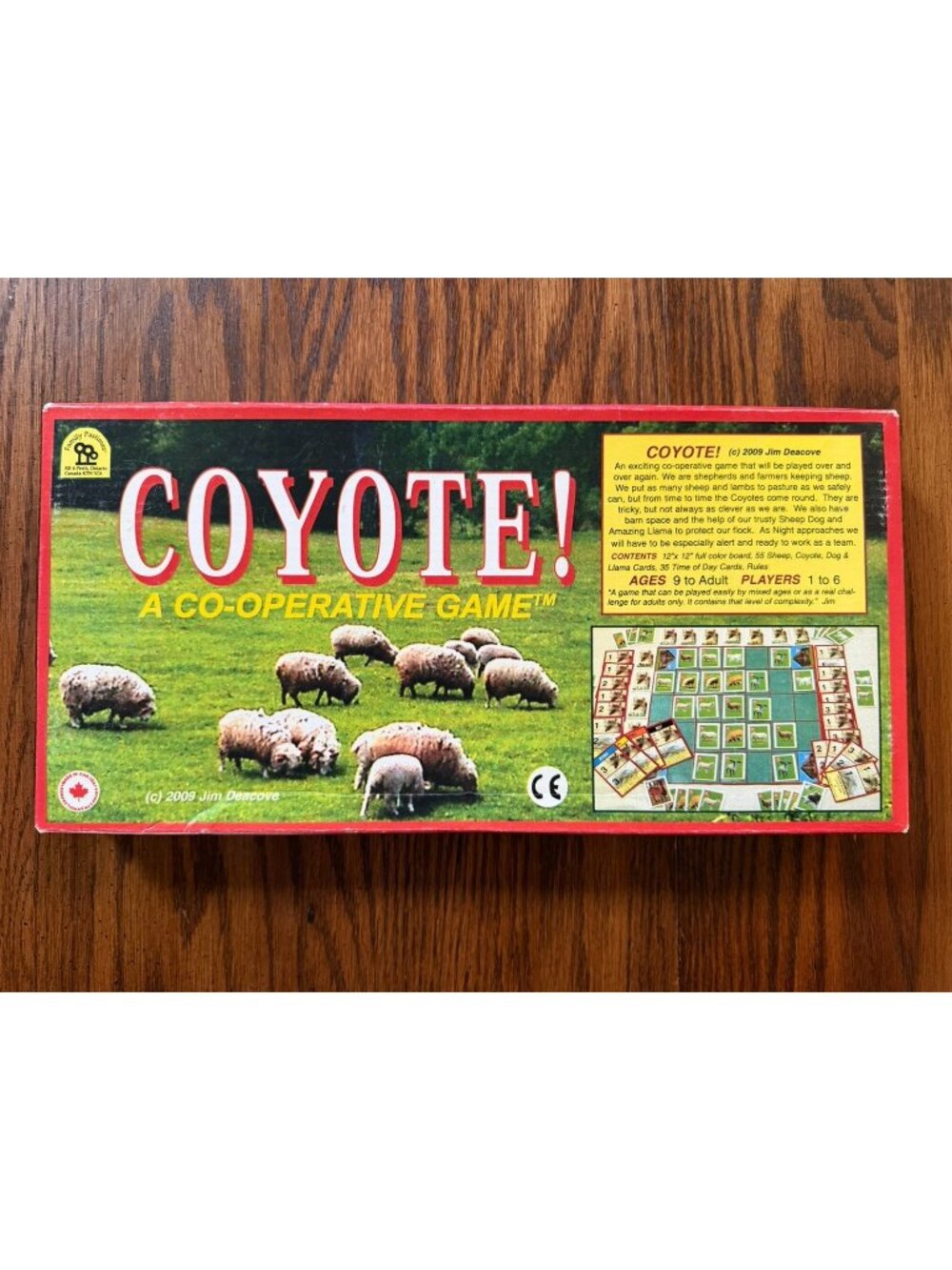Coyote! A Co-Operative Game 2009 By Jim Deacove